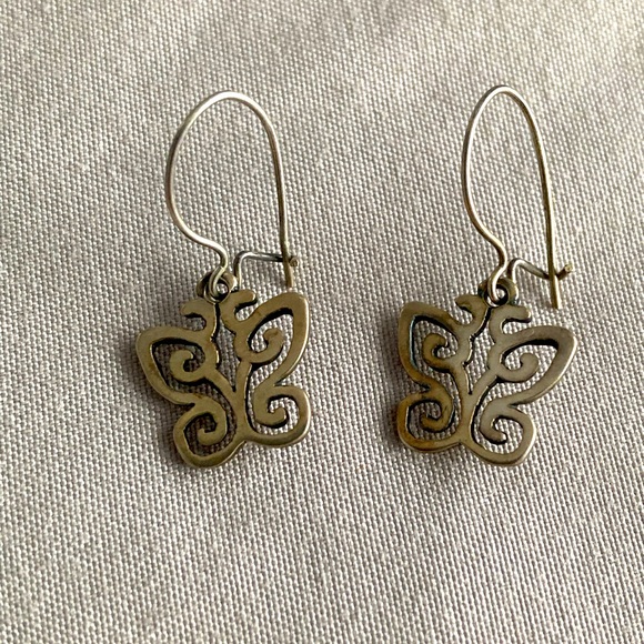 James Avery Jewelry - James Avery silver butterfly dangle earrings